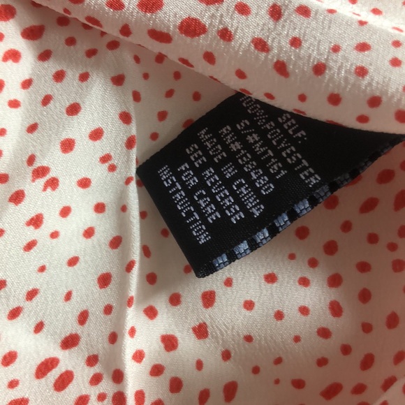 I. Madeline NWT red & white pattern button down - Picture 5 of 6